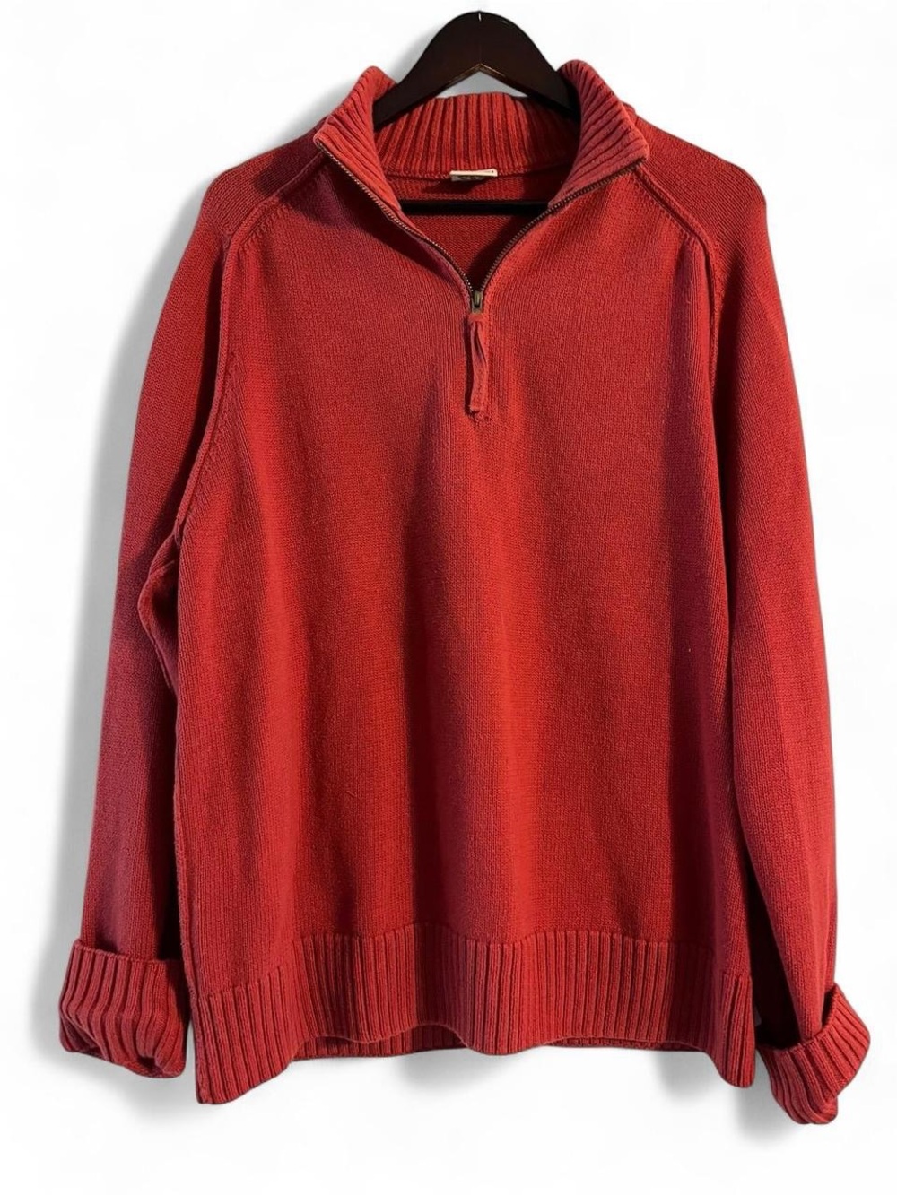 Vintage Steve & Barry’s Half Zip 100% Cotton Sweater
